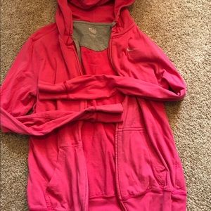 Pink Nike hoodie